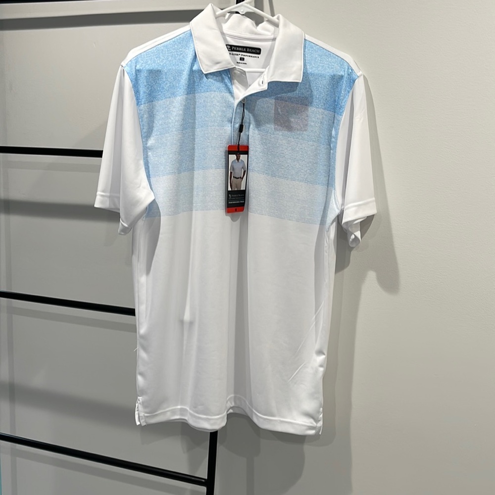 Pebble Beach dry luxe performance golf polo